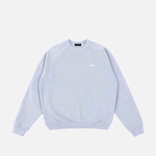 Cursive Small Logo Crew (Grey Lavender)