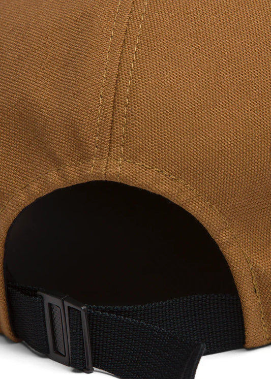 Carhartt WIP 5 Panel Hat Backley Hamilton Brown back view close up