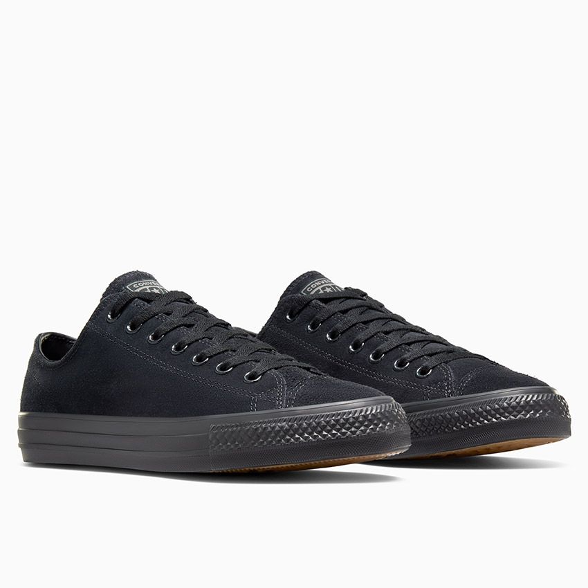 Converse Cons CTAS Pro OX Black/Black/Black Suede pair view