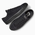 Load image into Gallery viewer, Converse Cons CTAS Pro OX Black/Black/Black Suede top down view
