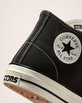 Load image into Gallery viewer, Converse CTAS Pro Mid Black/Black/Egret heel detail
