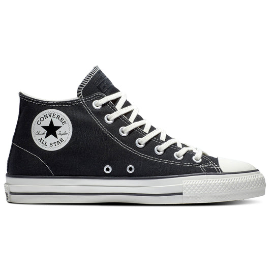 Converse CTAS Pro Mid Black/Black/Egret side view