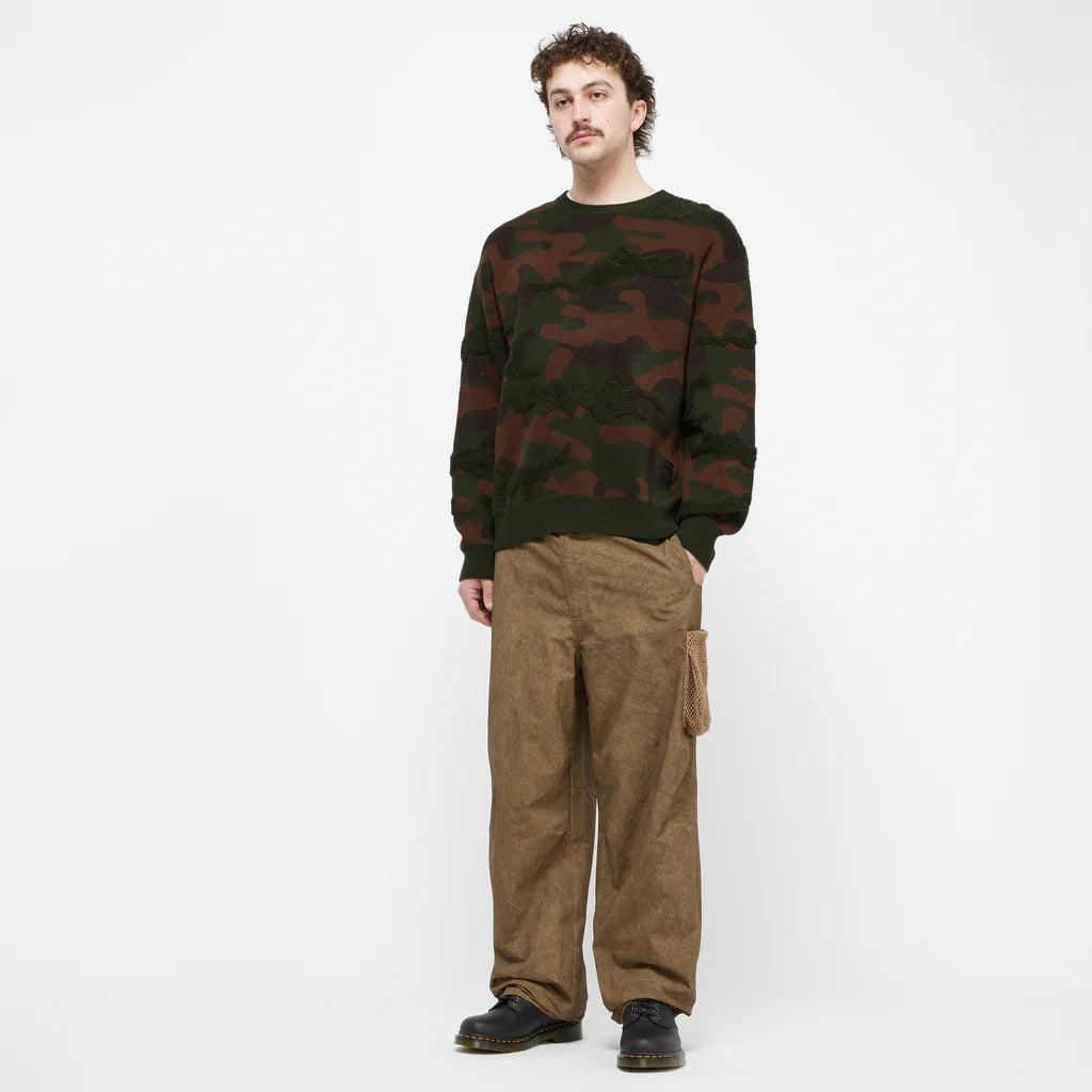 Camo Chenille Knit (Woodland Camo)