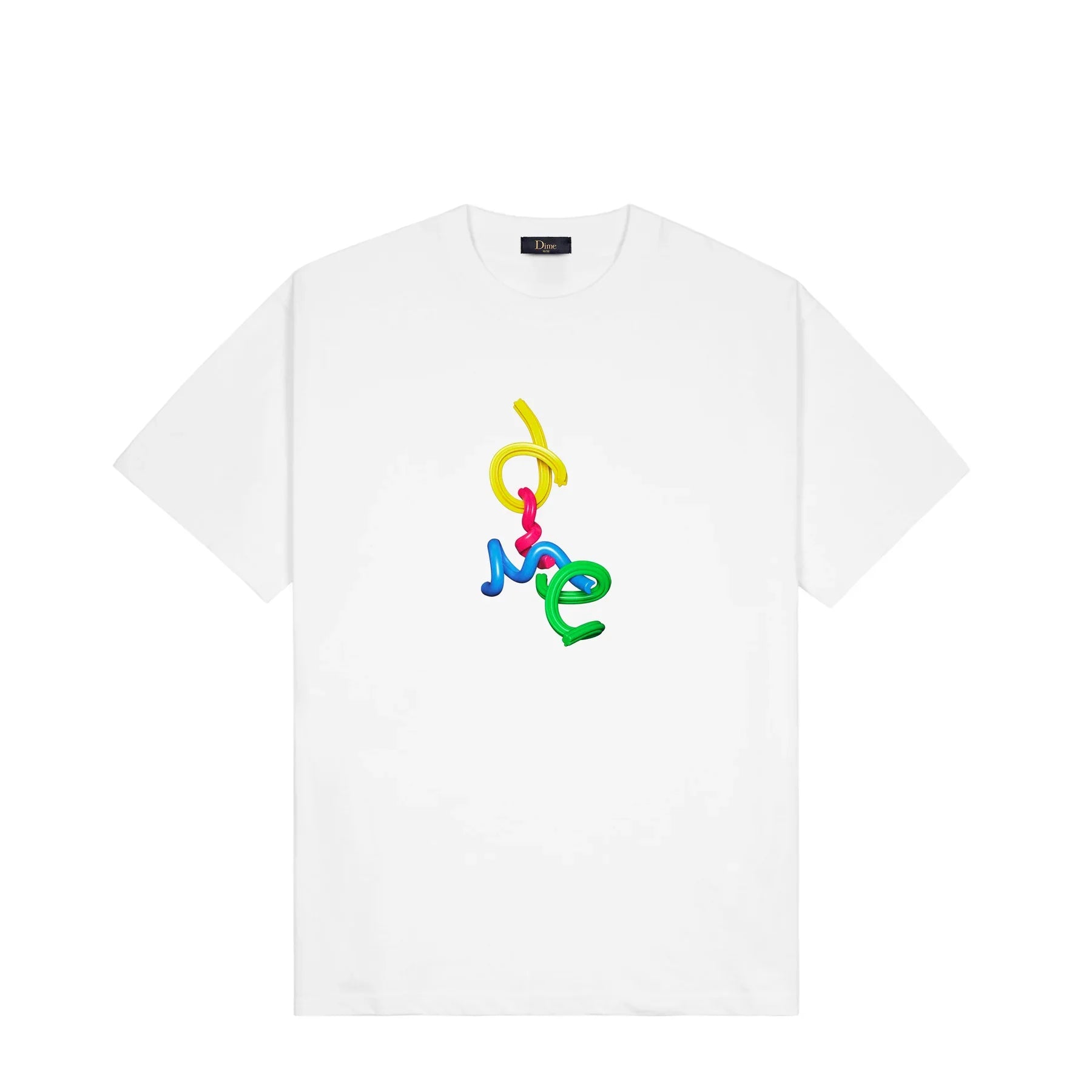 Dime T-Shirt Play White front view