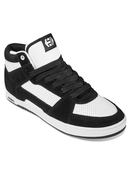 Etnies MC Rap Hi Black/White front angled view