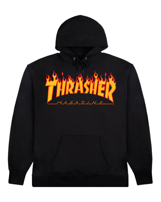 Flame Logo Hoodie (Black)