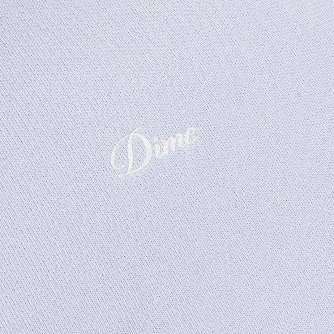 Cursive Small Logo Crew (Grey Lavender)