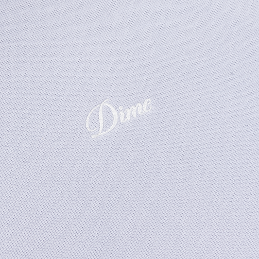 Cursive Small Logo Crew (Grey Lavender)