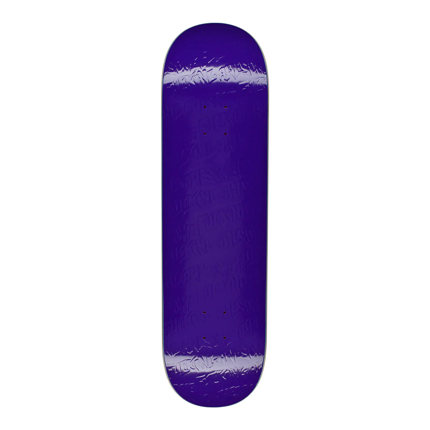 Fucking Awesome Deck Stamp Embossed Purple 8.0" bottom graphic