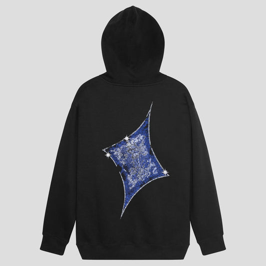 Glint Zip Hoodie (Black)