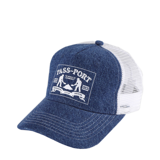 Workers Club Denim Packers Trucker (Washed Dark Indigo)