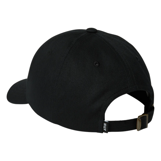 Huf 6 Panel Hat OG Logo Black back view