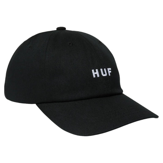 Huf 6 Panel Hat OG Logo Black front view