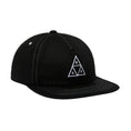 Load image into Gallery viewer, Huf 6 Panel Hat Triple Triangle Black front view
