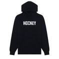 Load image into Gallery viewer, Hockey Hoodie Shatter Puff Print Black front view
