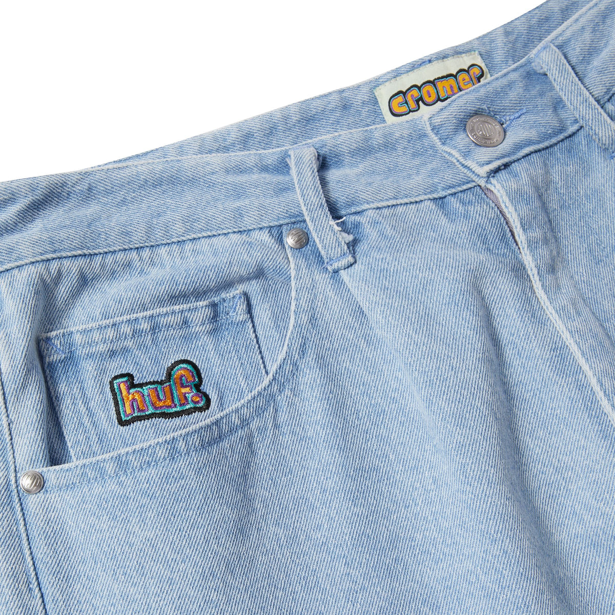 Huf Denim Cromer Signature Light Blue detail