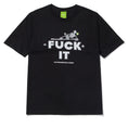 Load image into Gallery viewer, Huf Get Folded T-Shirt Black fuck it fold
