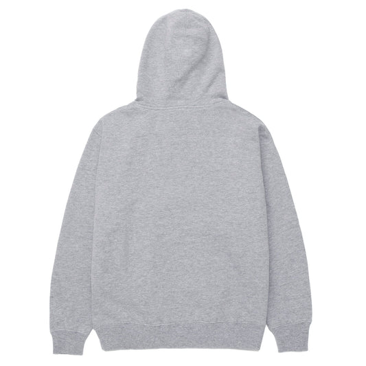 Huf Women's Hoodie HD Logo Grey Heather view of backside