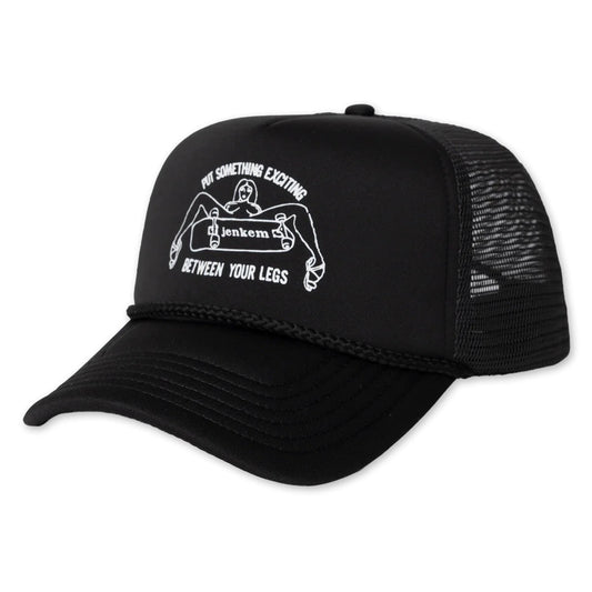 Legs Trucker Hat (Black/Black)