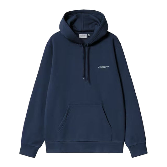 Hooded Script Embroidery Sweater (Jupiter/White)