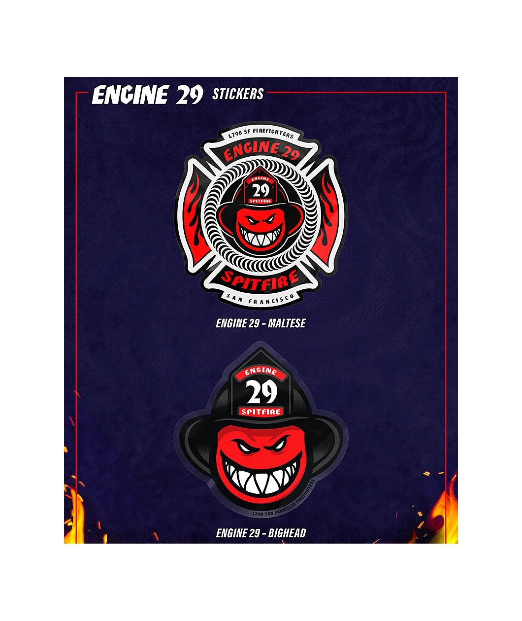 Engine 29 Bighead Small Sticker
