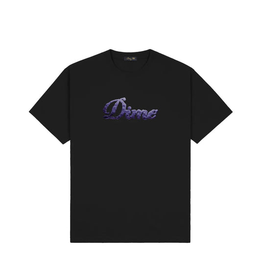 Cursive Small Logo T-Shirt (Black)