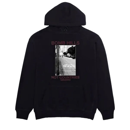 Bomb Hills Not Countries Hoodie (Black)