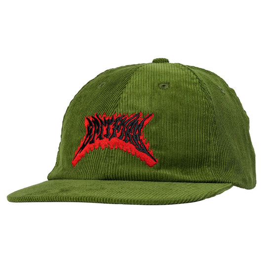 Flame Out Strapback (Olive/Red/Black)
