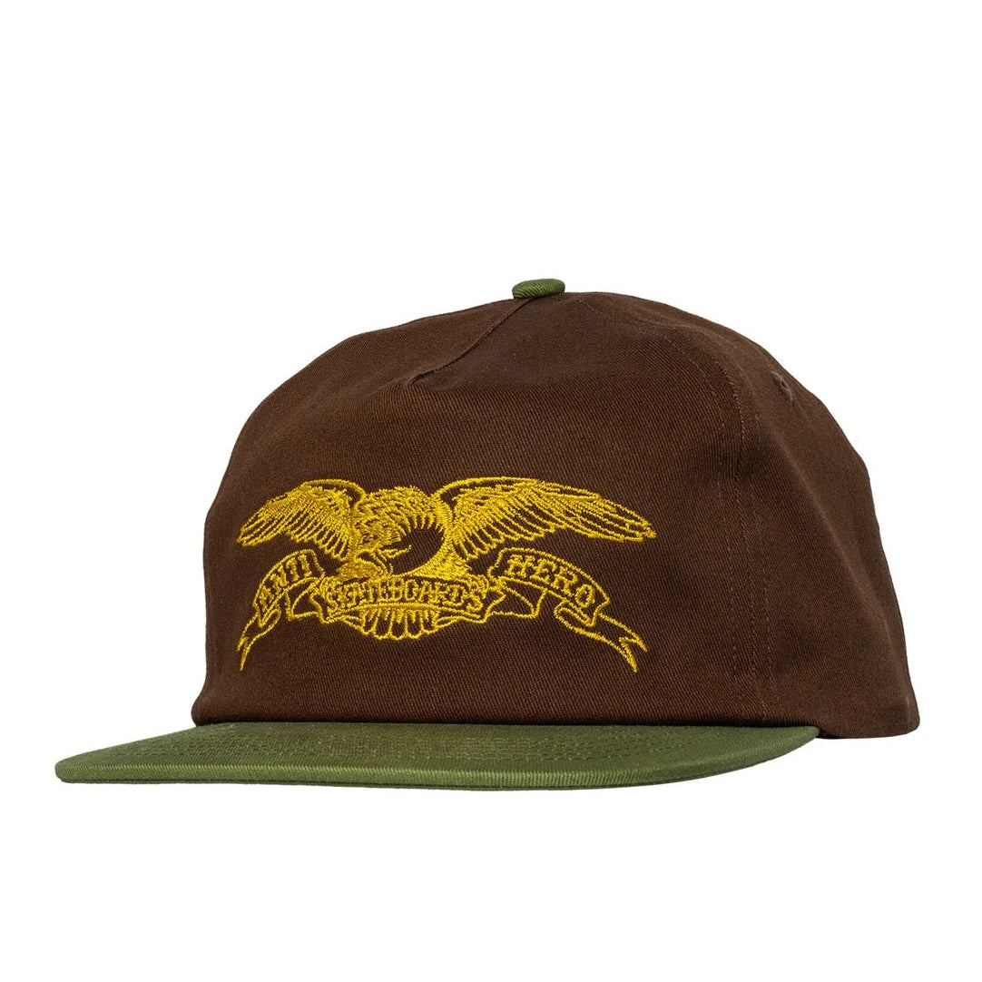 Basic Eagle Snapback (Brown/Olive/Gold)