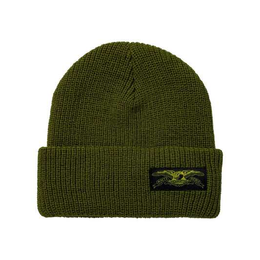 Stock Eagle Label Beanie (Olive/Yellow/Black)