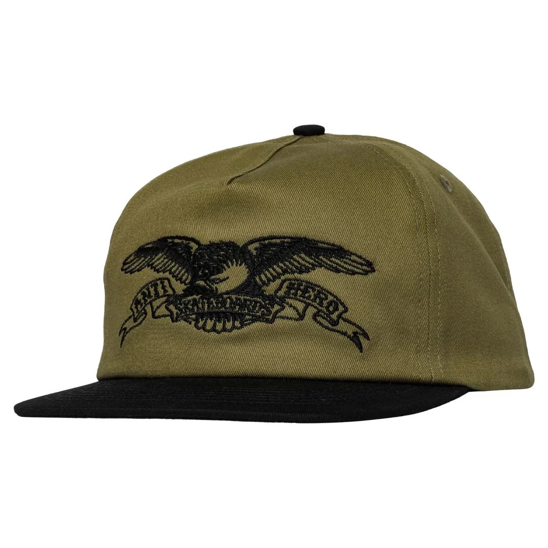 Basic Eagle Snapback (Tan/Black)