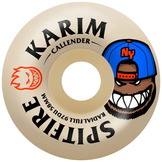 F4 Karim Callender Burn Squad Radial Full Wheels 58mm 97D