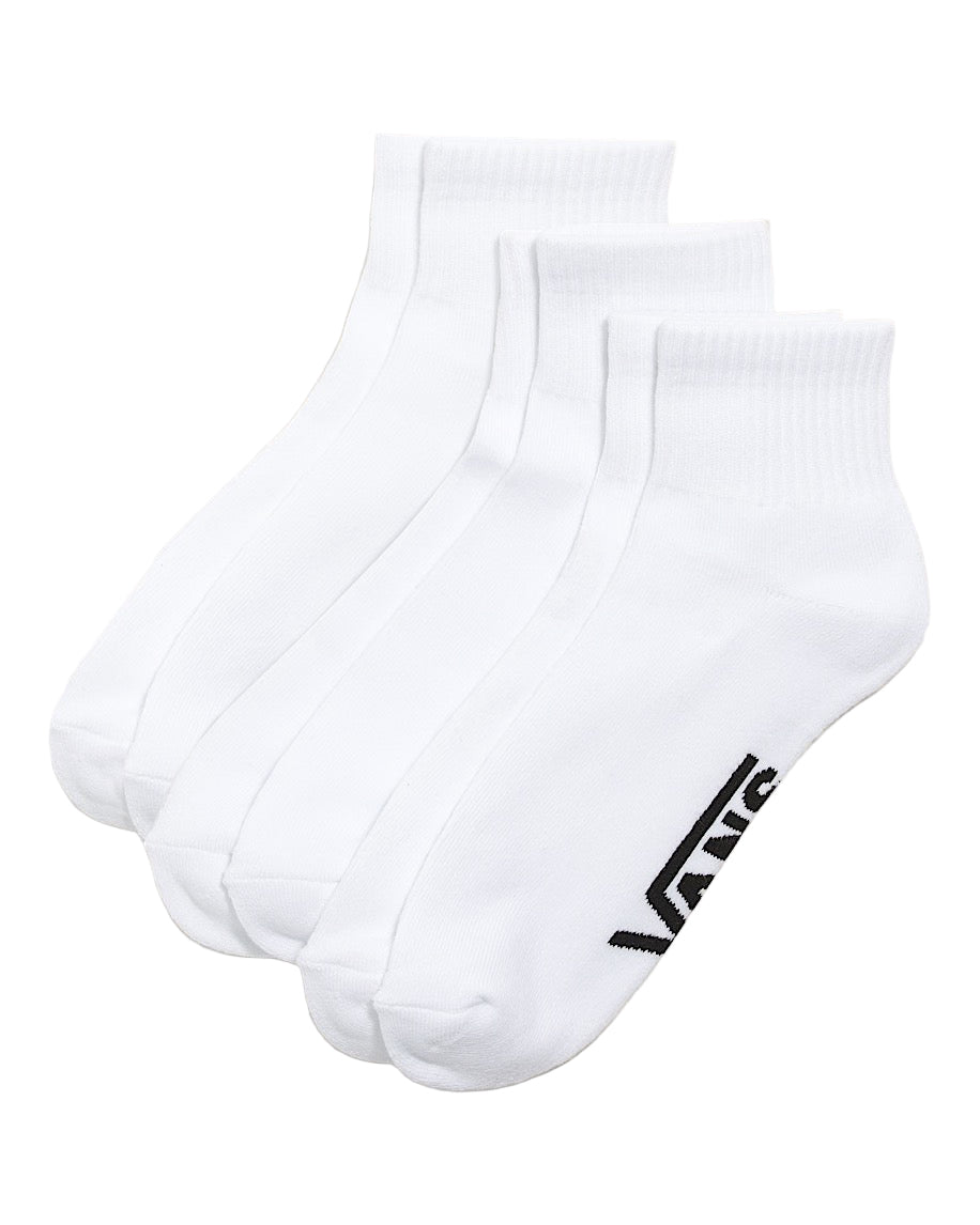 Classic Quarter Crew 3 Pack (White)