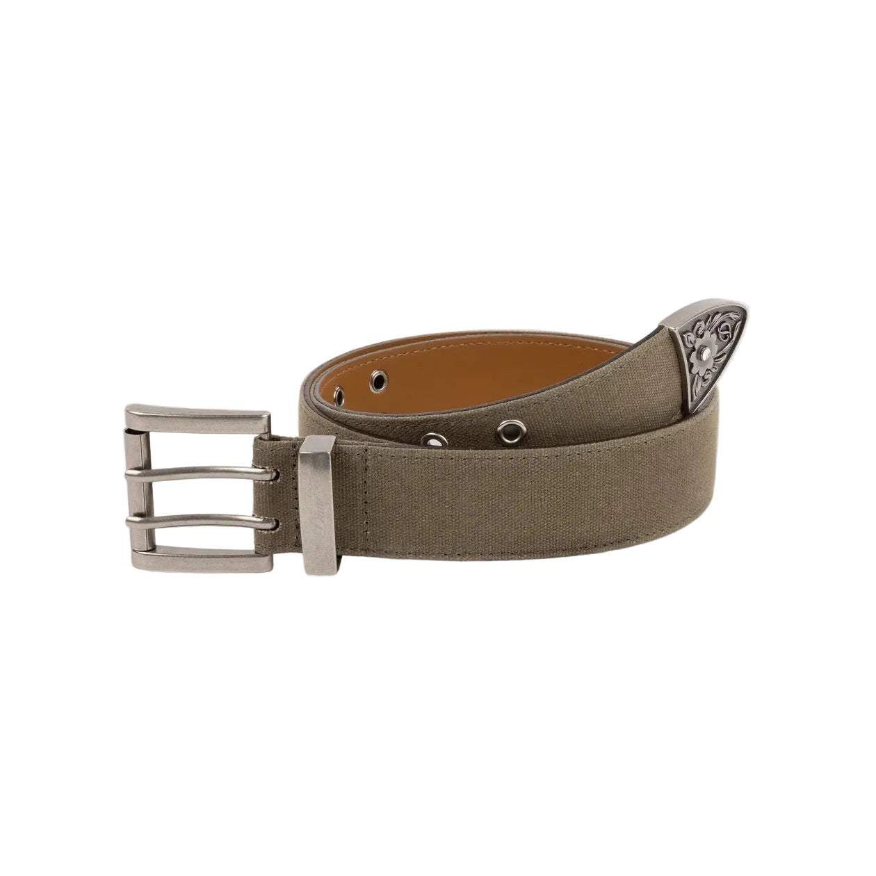Waxed Canvas Belt (Brown/Olive)