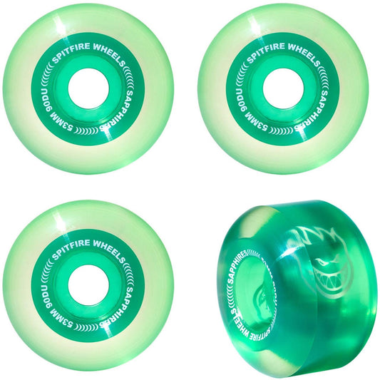 Sapphire Radial Wheels 53mm 90DU (Green)
