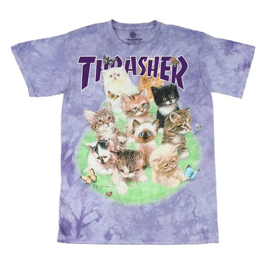 Thrasher x The Mountain Kittens T-Shirt (Purple)