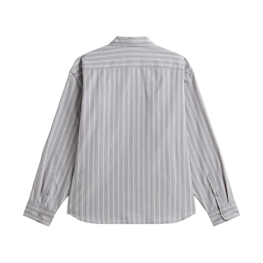 Rowan Stripe Long Sleeve Shirt (Light Grey)