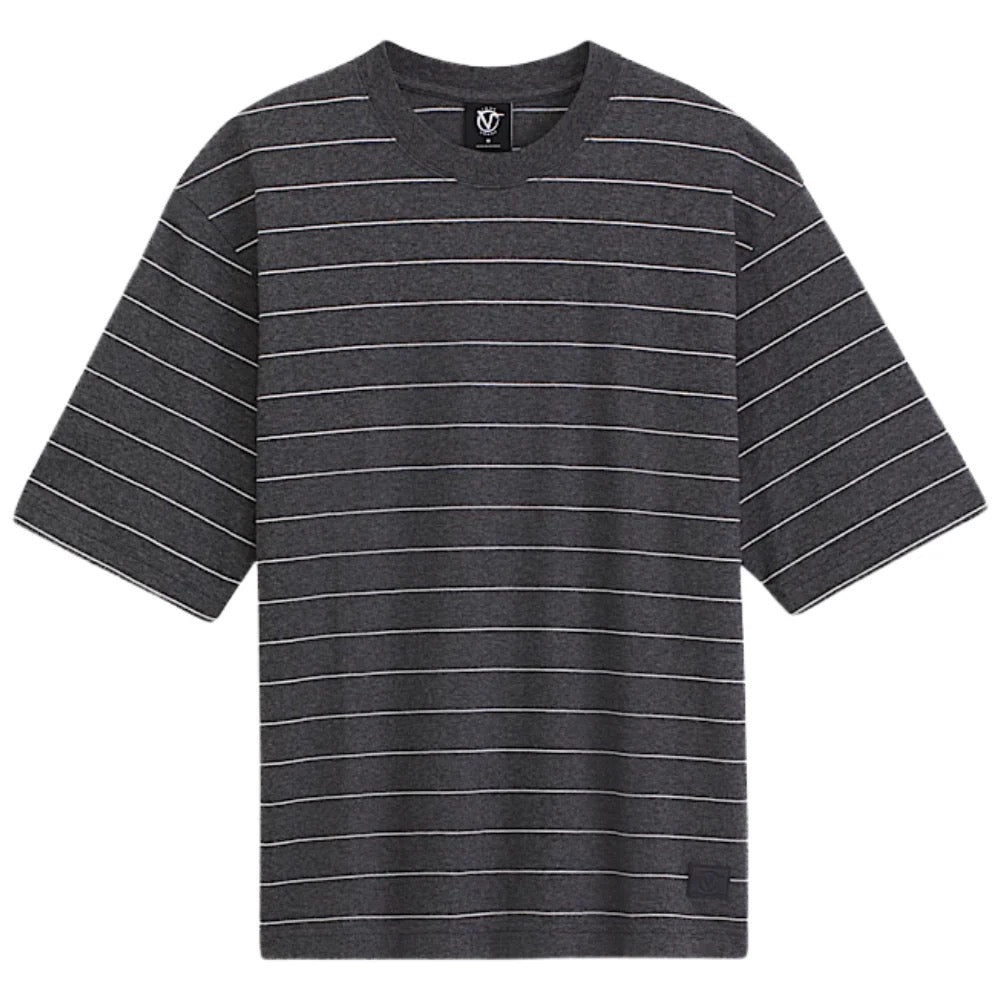 Rowan Z Stripe Short Sleeve Shirt (Charcoal)