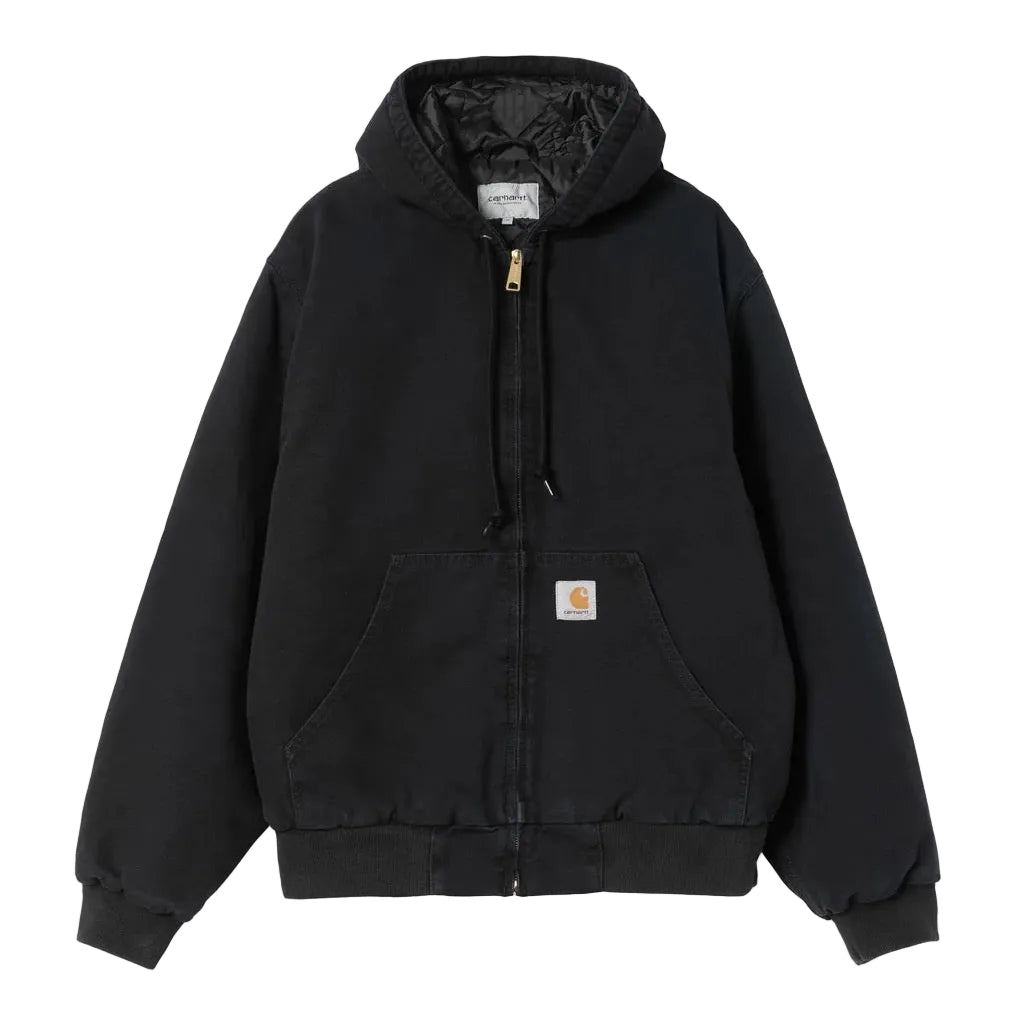 Carhartt WIP OG Active Jacket Black Stoner Canvas Front