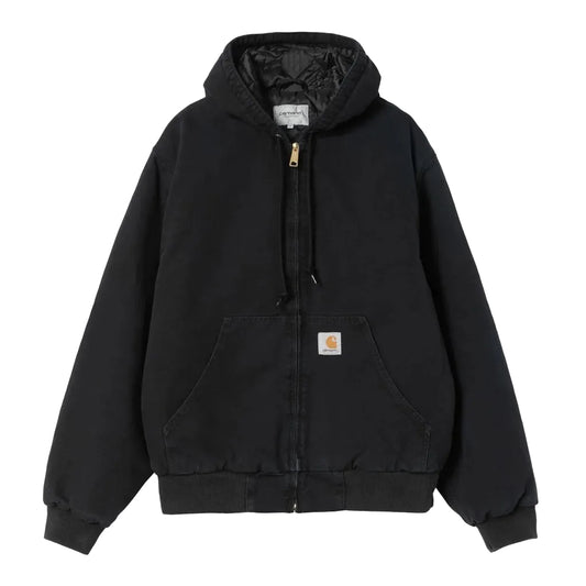 Carhartt WIP OG Active Jacket Black Stoner Canvas Front