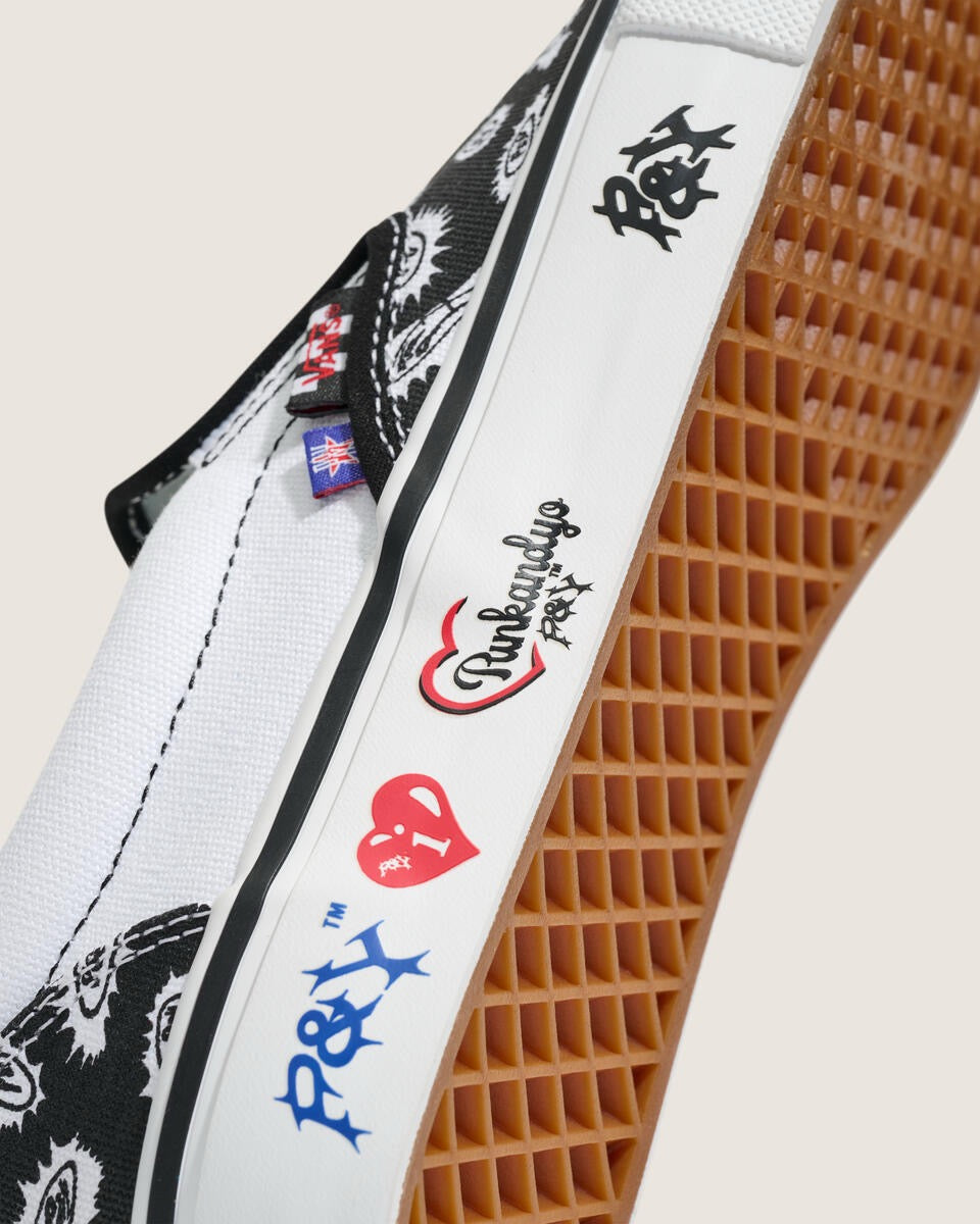 Skate Slip-On PUNKANDYO (Black/White)