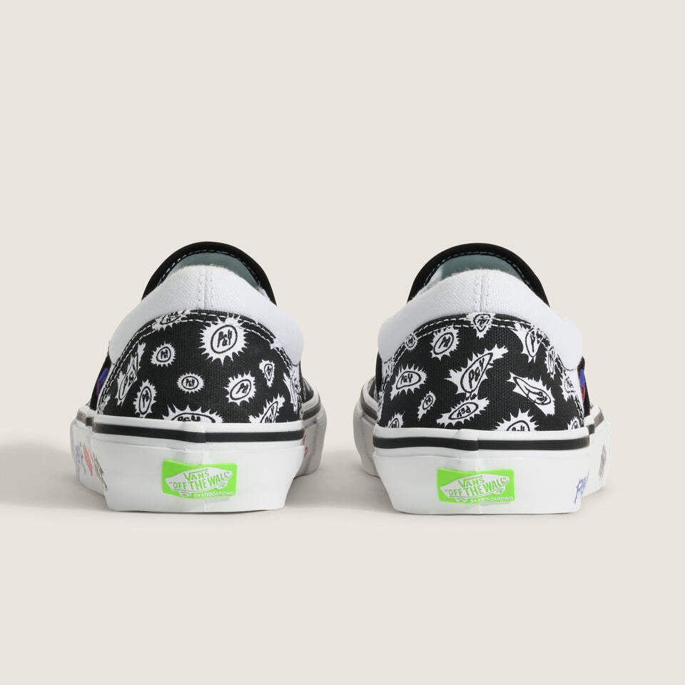 Skate Slip-On PUNKANDYO (Black/White)