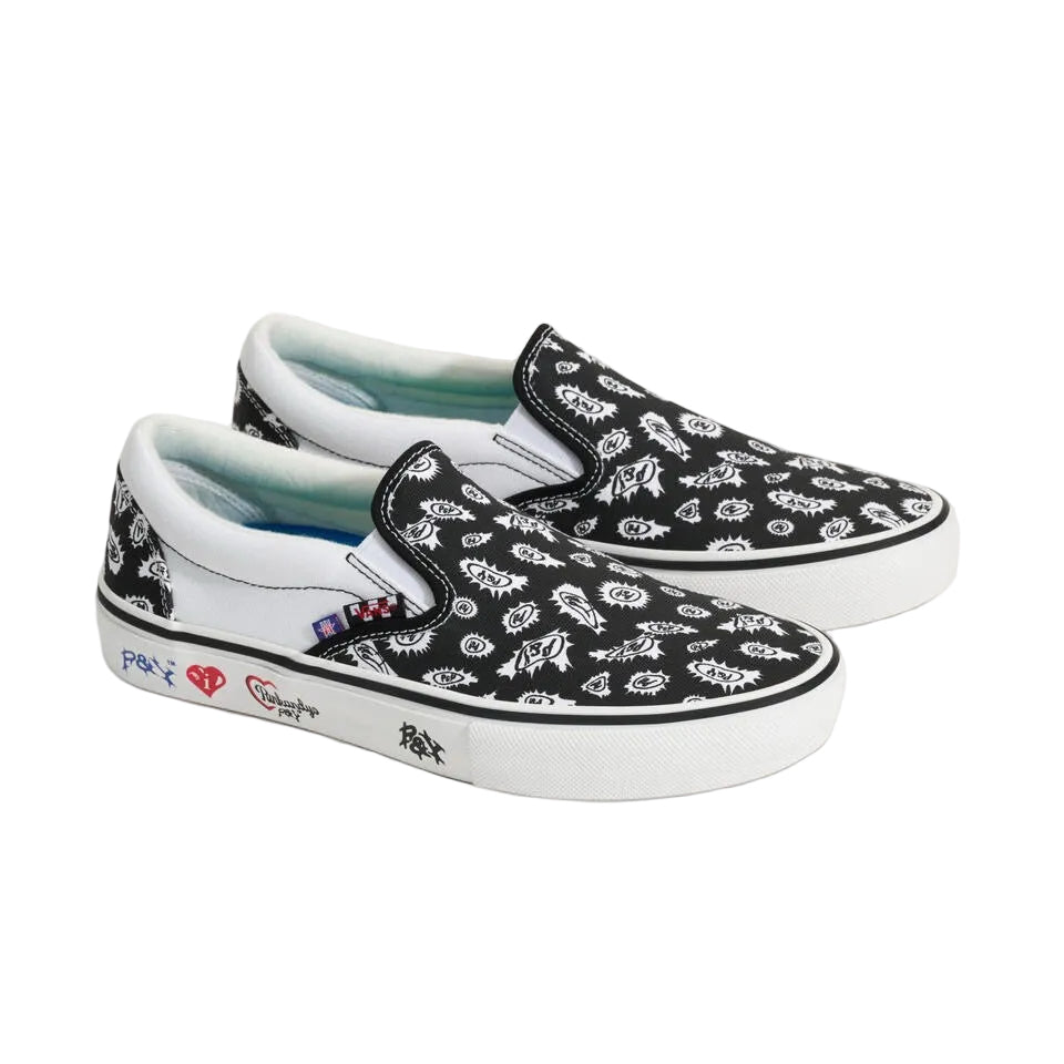 Skate Slip-On PUNKANDYO (Black/White)