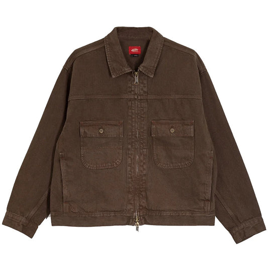 Skate Garage Denim Jacket (Coal Brown)