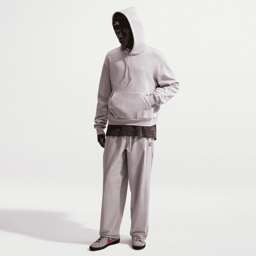 Fleece Pullover Skate Hoodie (Silver Lilac/White)