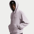 Load image into Gallery viewer, Fleece Pullover Skate Hoodie (Silver Lilac/White)
