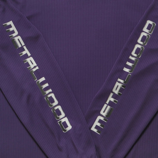 Moto Longsleeve Crewneck Top (Purple)