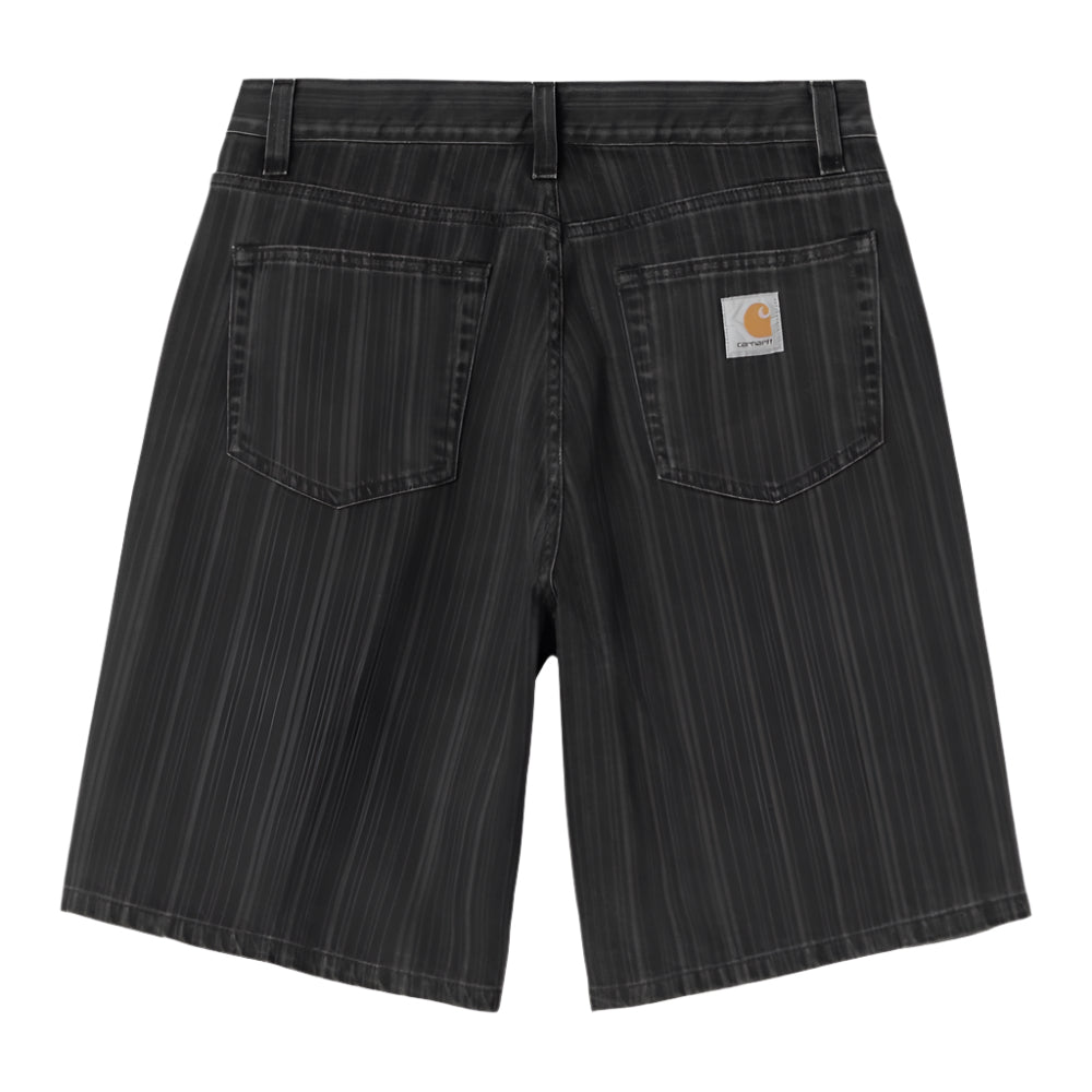 Rylan Stripe Short (Black Stone Washed)