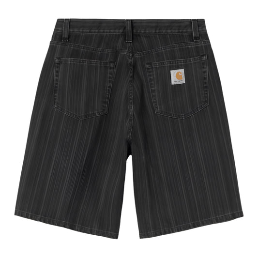 Rylan Stripe Short (Black Stone Washed)