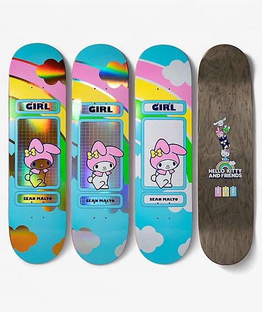 Sean Malto-Hello Kitty x Girl Rainbow Blind Bag Deck 8.25"